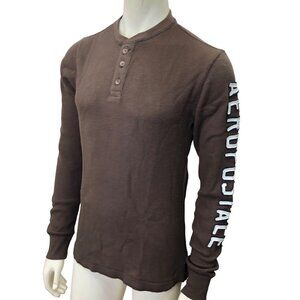 Aeropostale mens waffles long sleeve shirt‎ SM new with tag